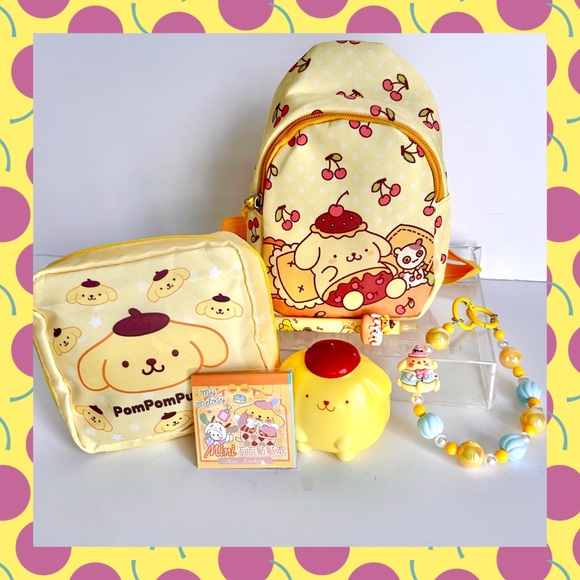Sanrio Handbags - 💛(POM304) Pompompurin Adorable 5-Piece Fun Bundle!